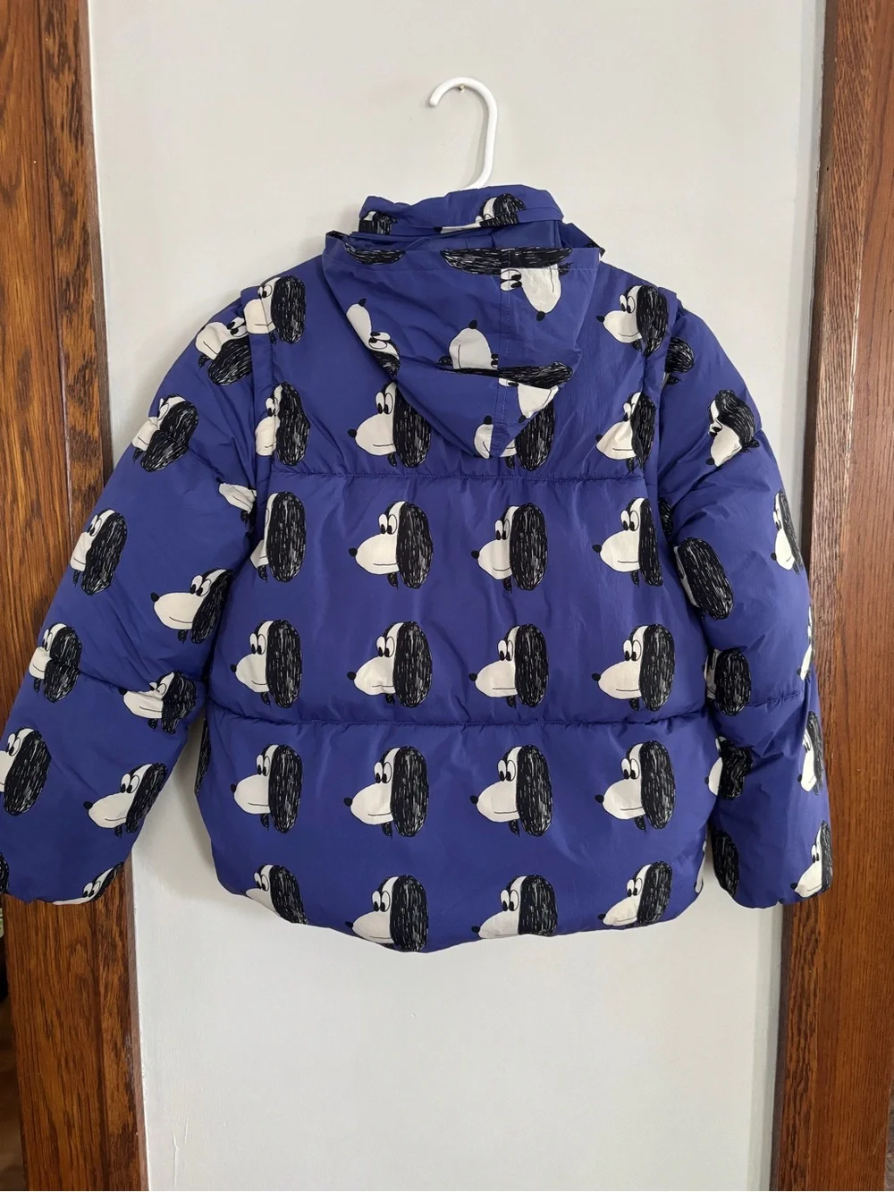 Bobo Choses 10-11Y Indigo Doggie Puffer Jacket Coat with Hood